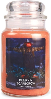 Village Candle Pumpkin Scarecrow 602g - 2 Docht